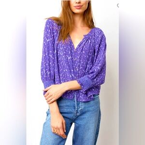 RAILS - Mariah Static Leopard Top Size XXS